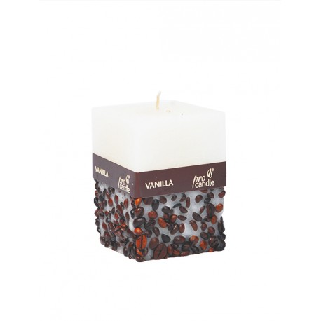 Scented candle ProCandle 072009 / cuboid / vanilla